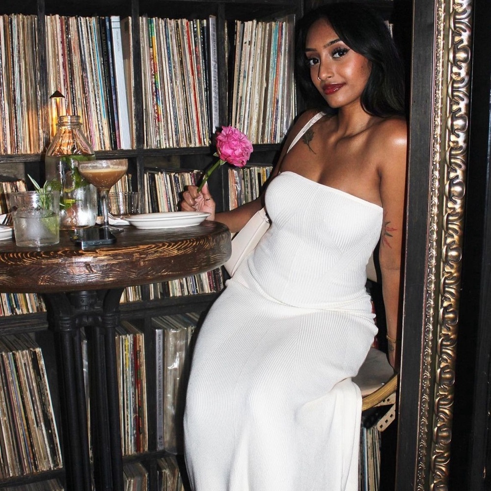 H&M Strapless Bandeau Flare Dress